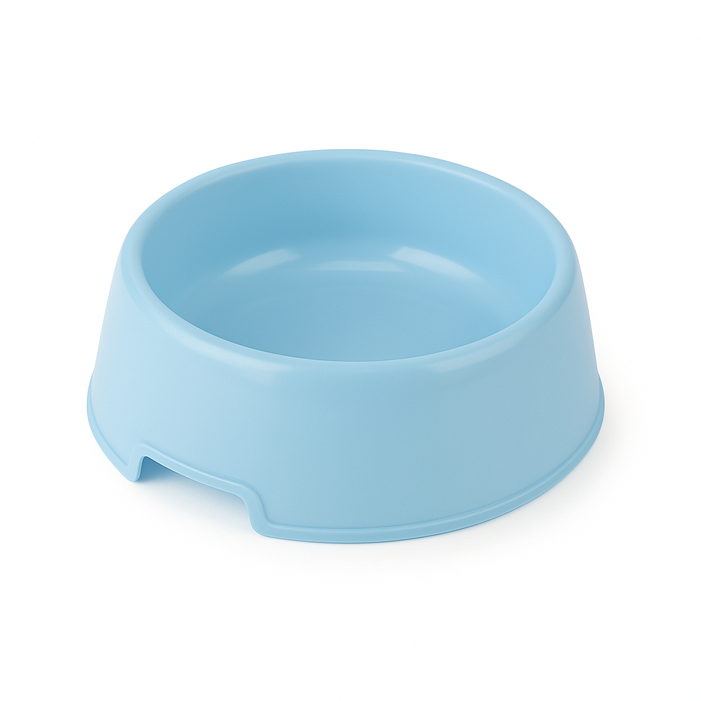 Basic Plast Skål - Praktisk Mat/Vattenskål
