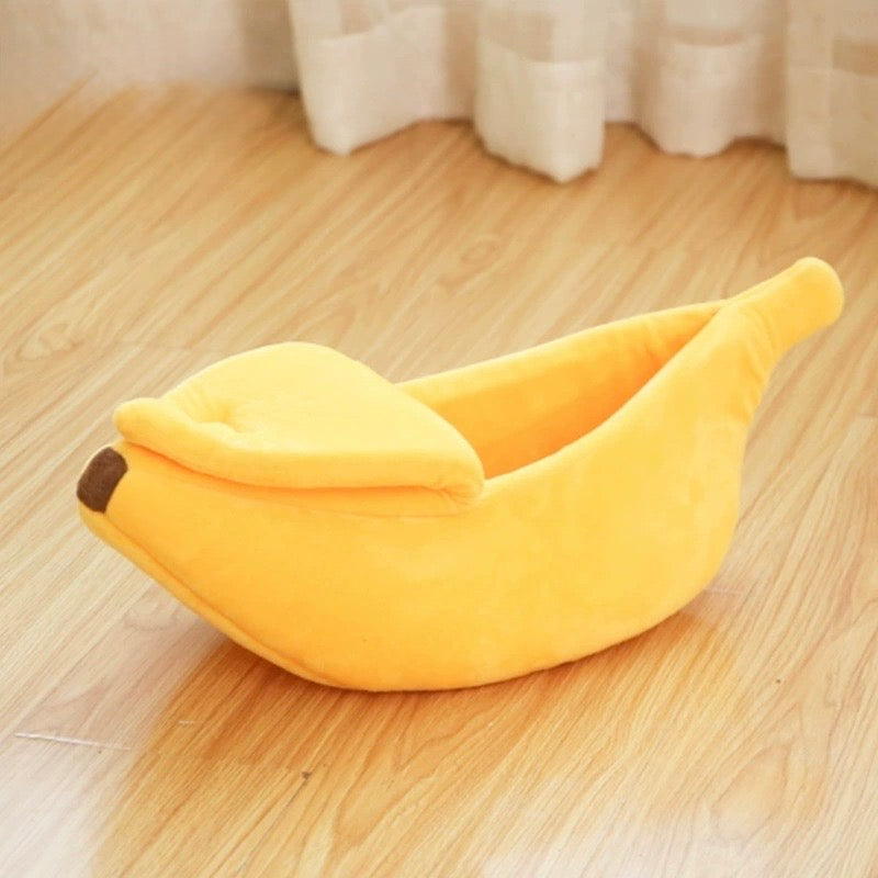 Bananformad Hundbädd – Mjuk, Varm & Oemotståndligt Söt