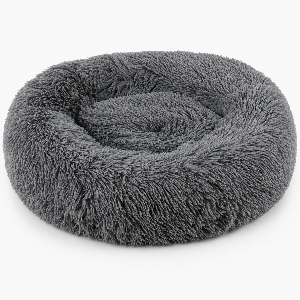Fluffig Hundbädd – Rund & Mjuk Donutbädd för Hund
