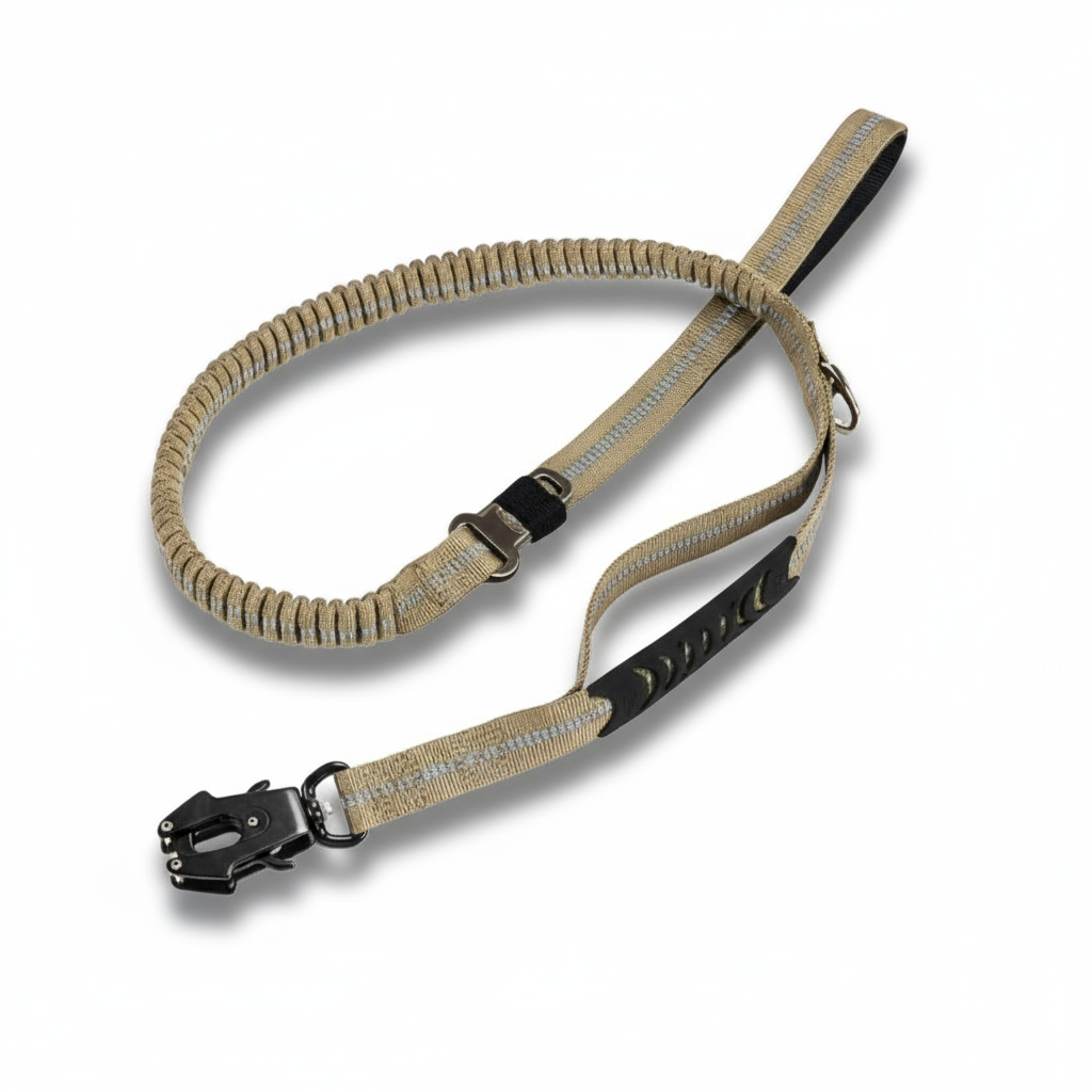 Hundkoppel - Stöt absorberande & Reflekterande med Quick Release