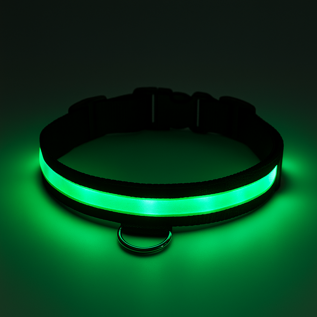 Uppladdningsbart LED Hundhalsband - säkerhet och stil