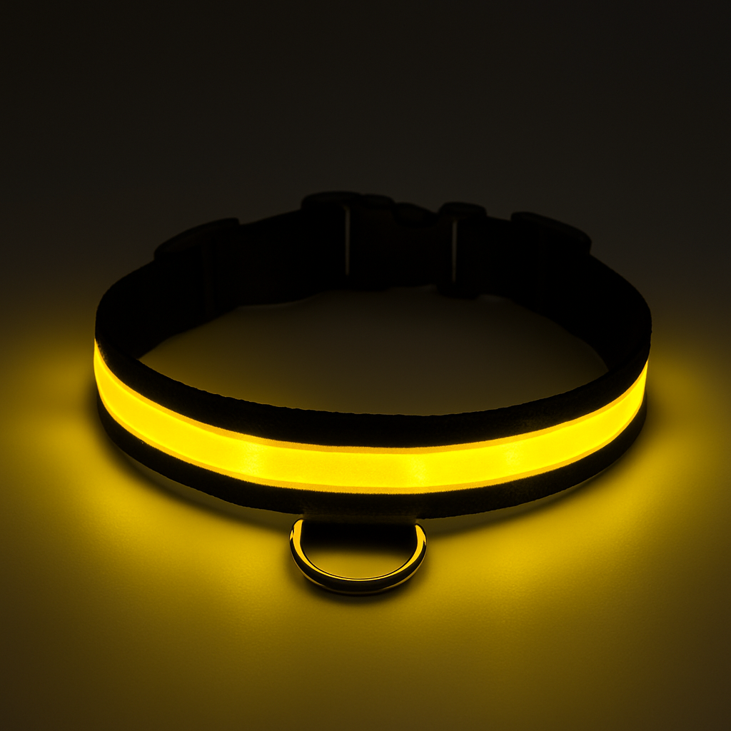 Uppladdningsbart LED Hundhalsband - säkerhet och stil