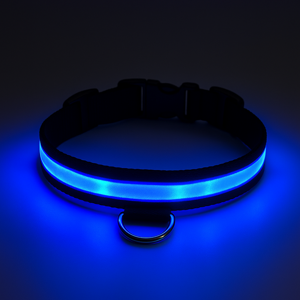 Uppladdningsbart LED Hundhalsband - säkerhet och stil