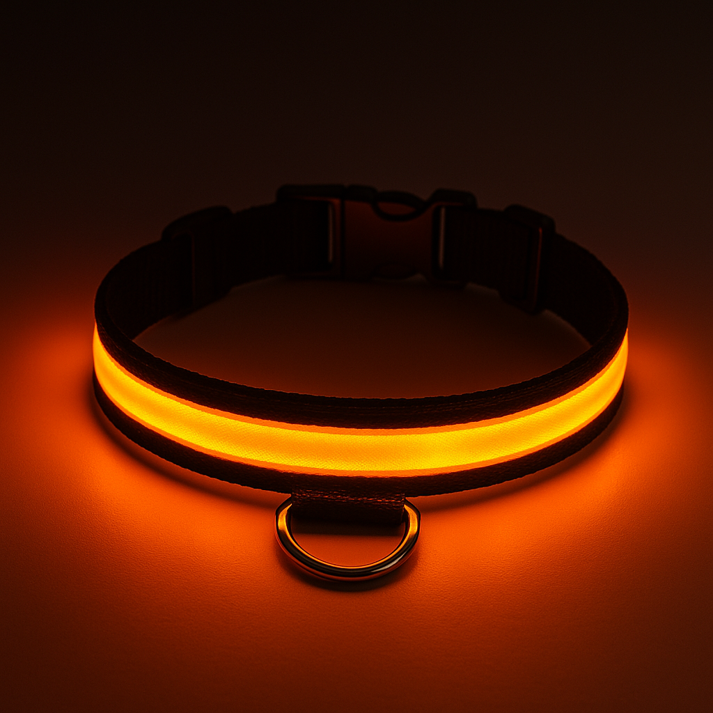 Uppladdningsbart LED Hundhalsband - säkerhet och stil