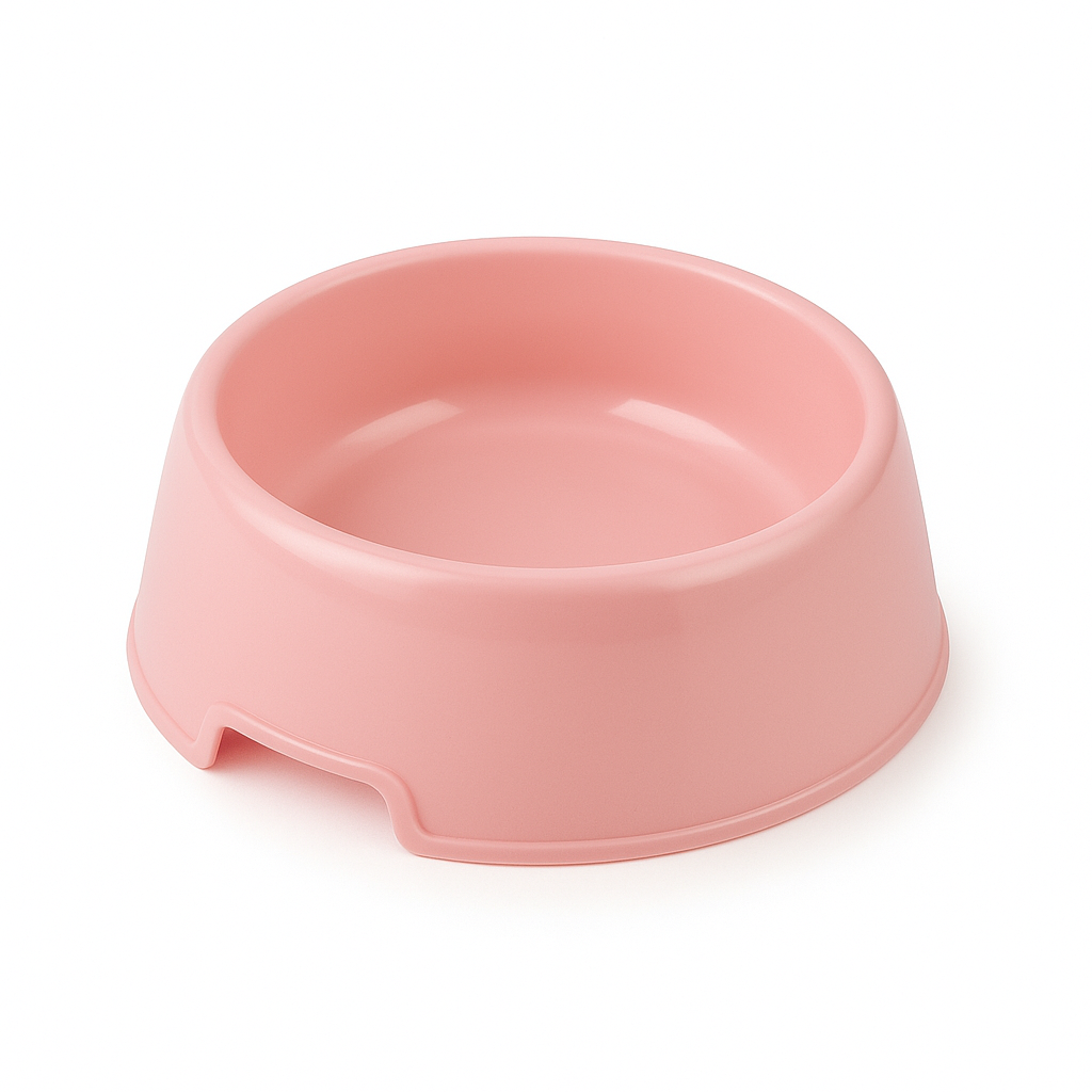 Basic Plast Skål - Praktisk Mat/Vattenskål