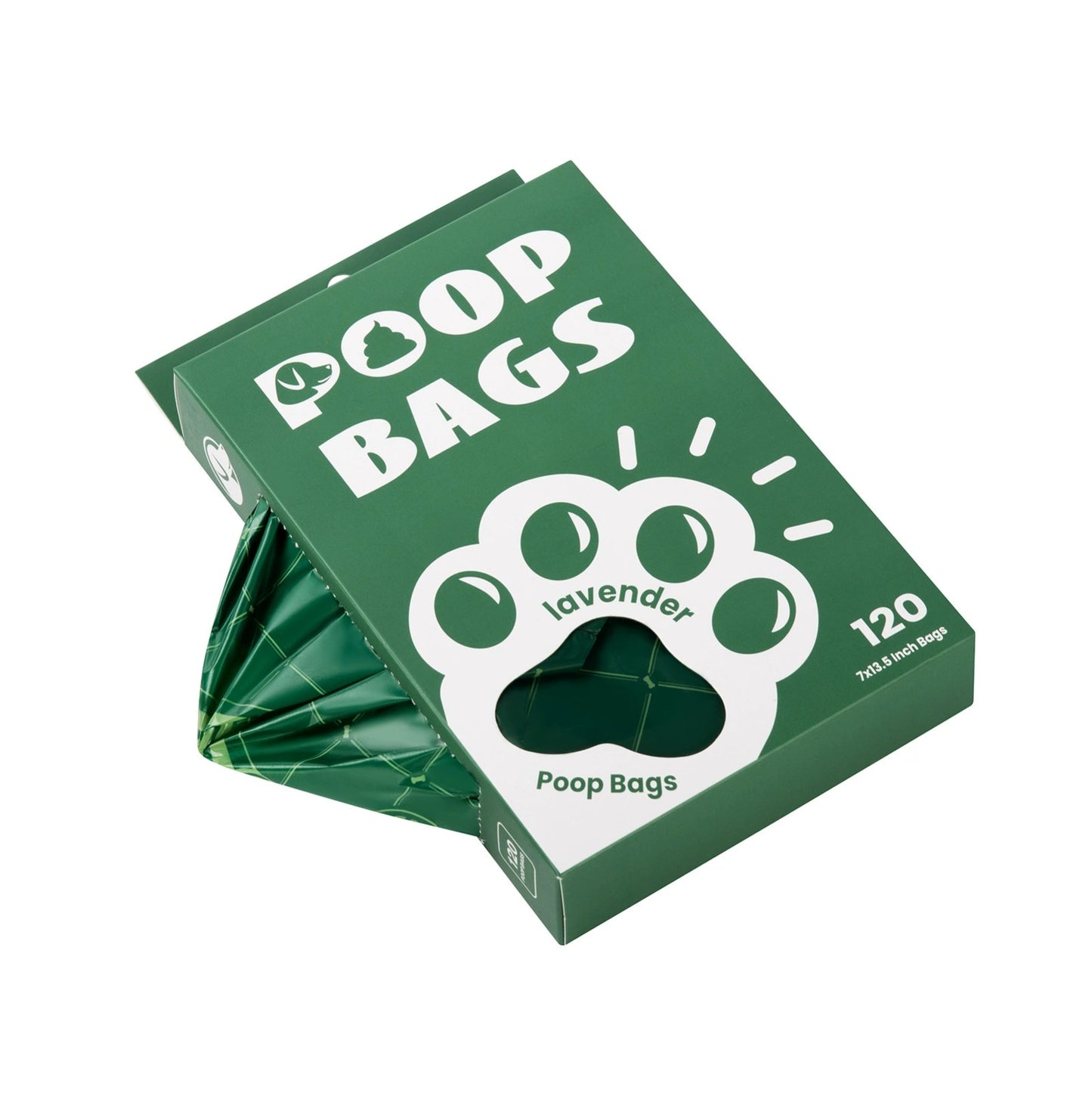 Hundbajspåsar med handtag – Lavendeldoft, Extra Starka & Miljövänliga 120 st