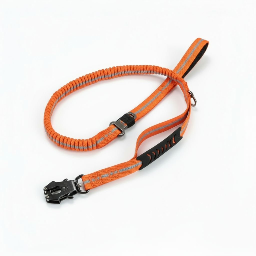 Hundkoppel - Stöt absorberande & Reflekterande med Quick Release