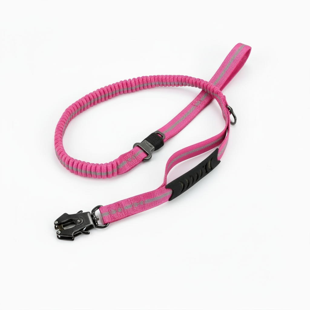 Hundkoppel - Stöt absorberande & Reflekterande med Quick Release