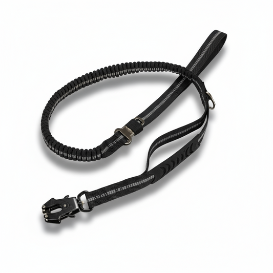 Hundkoppel - Stöt absorberande & Reflekterande med Quick Release