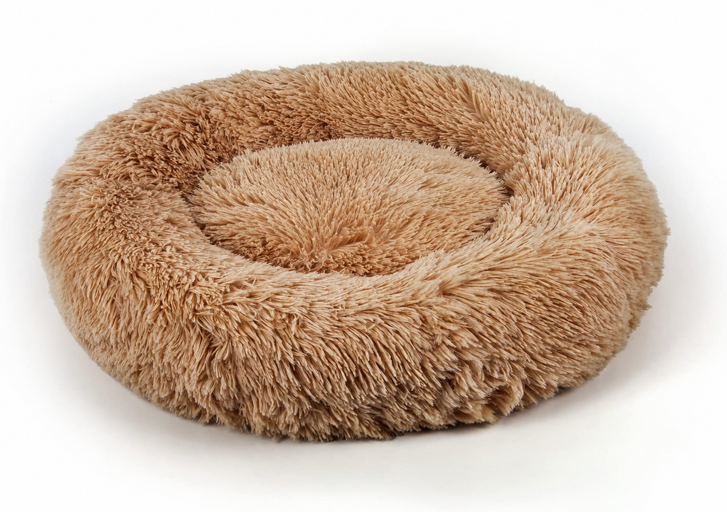 Fluffig Hundbädd – Rund & Mjuk Donutbädd för Hund