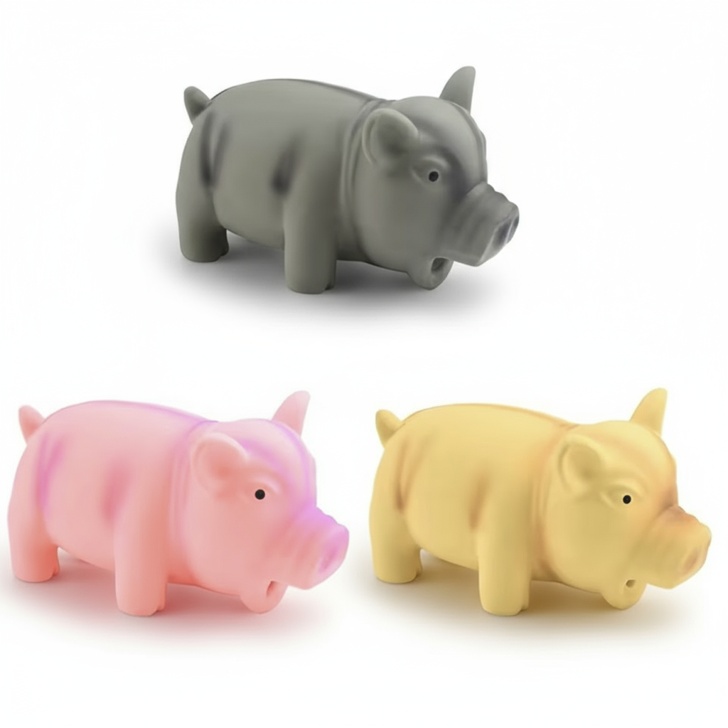 Hundleksak Gris - Mjuk & hållbar för lek