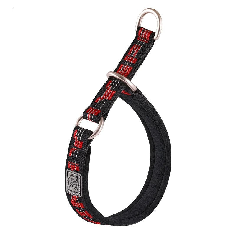 Hundhalsband halvstryp - vadderat martingale (Reflex)