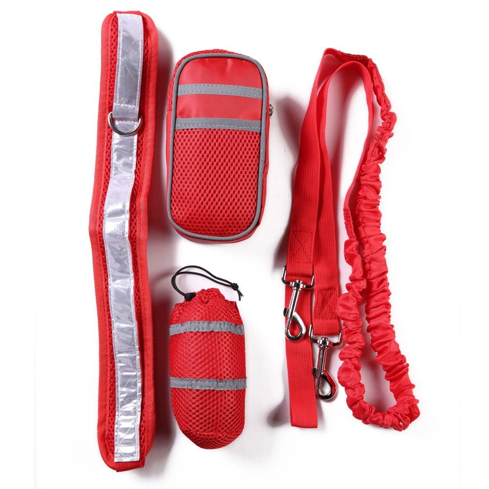 Midjekoppel Hund – Active | Handsfree Löparbälte med Bungee & Förvaring